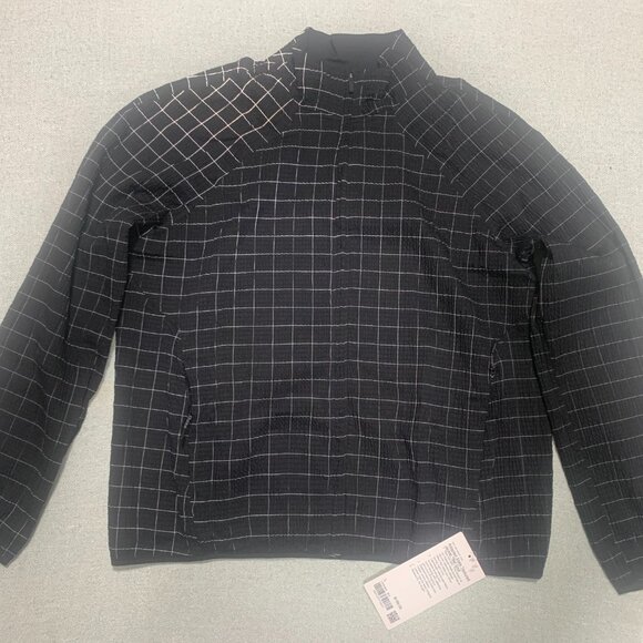 Lululemon NWT Adapted State Textured Jacket Reflective Grid L Black - Picture 2 of 9